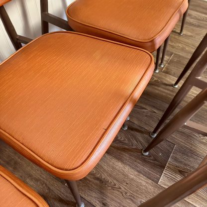 Orange 1963 Mid-Century Modern Nordia Chairs – Set of 6