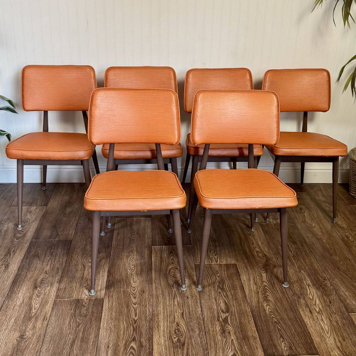 Orange 1963 Mid-Century Modern Nordia Chairs – Set of 6
