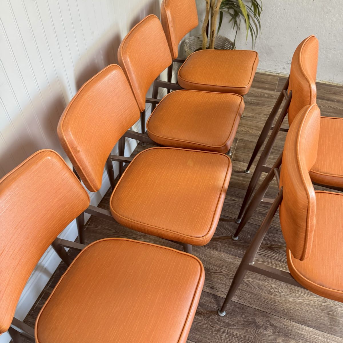Orange 1963 Mid-Century Modern Nordia Chairs – Set of 6