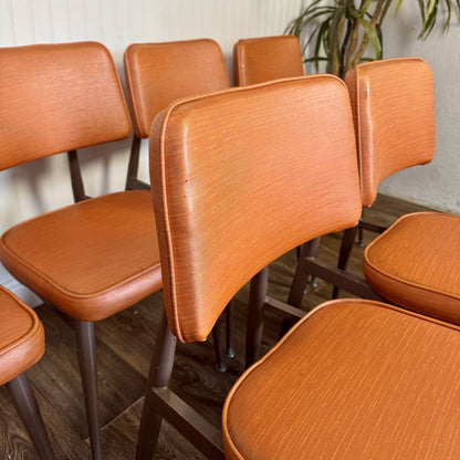 Orange 1963 Mid-Century Modern Nordia Chairs – Set of 6