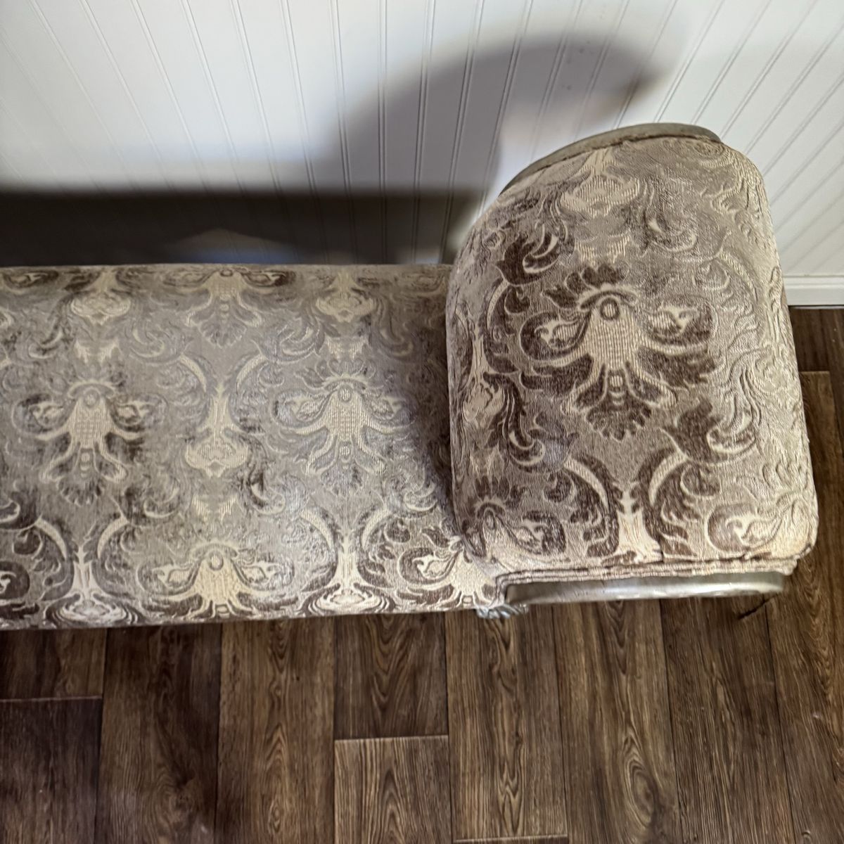 Ornate Rococo Revival Silver Gilt Bench / Settee
