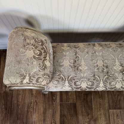 Ornate Rococo Revival Silver Gilt Bench / Settee