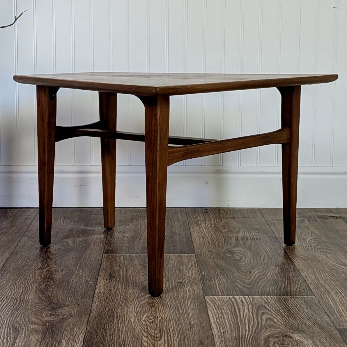 Small Vintage Mid-Century Modern Walnut Low Side Table / Cocktail Table