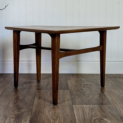 Small Vintage Mid-Century Modern Walnut Low Side Table / Cocktail Table