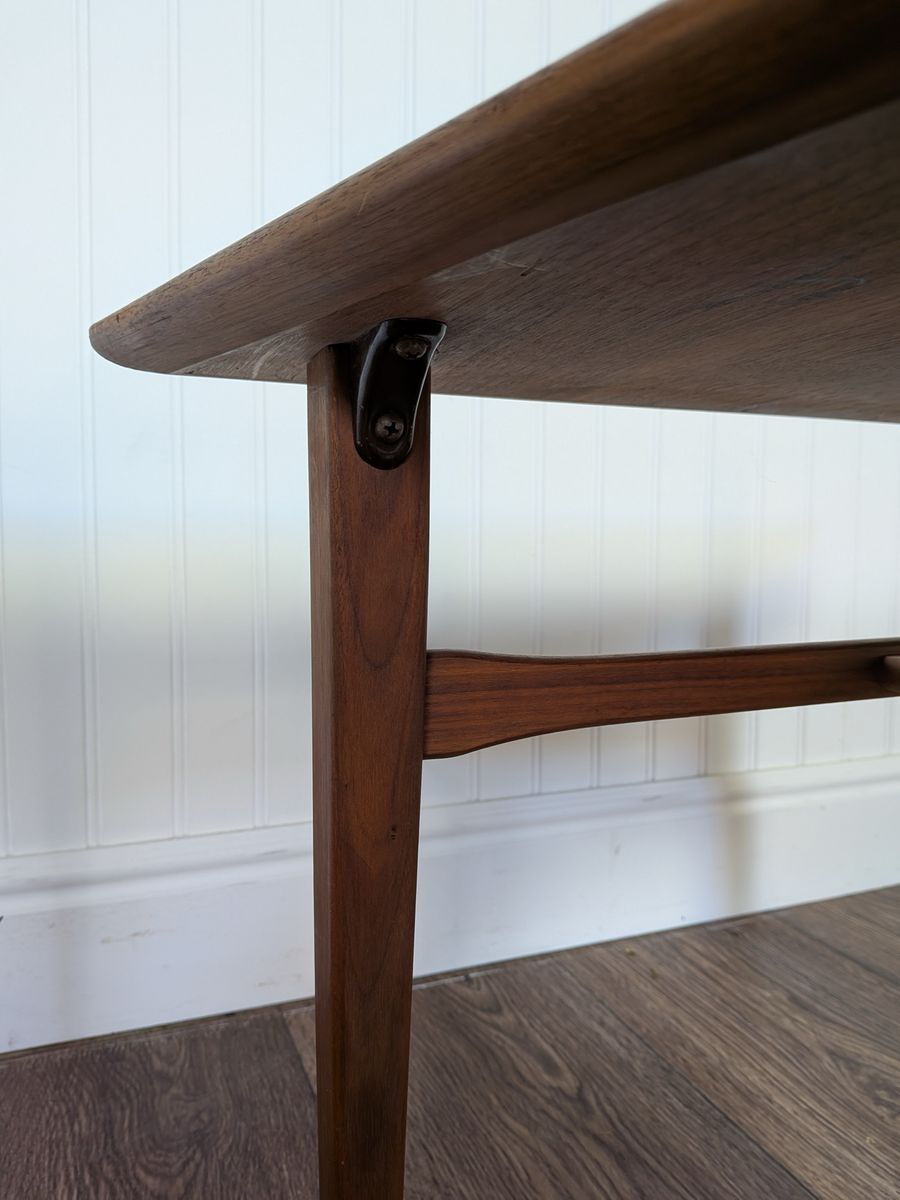 Small Vintage Mid-Century Modern Walnut Low Side Table / Cocktail Table