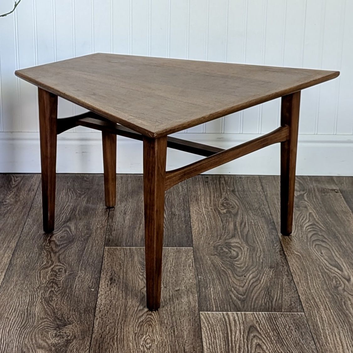 Small Vintage Mid-Century Modern Walnut Low Side Table / Cocktail Table