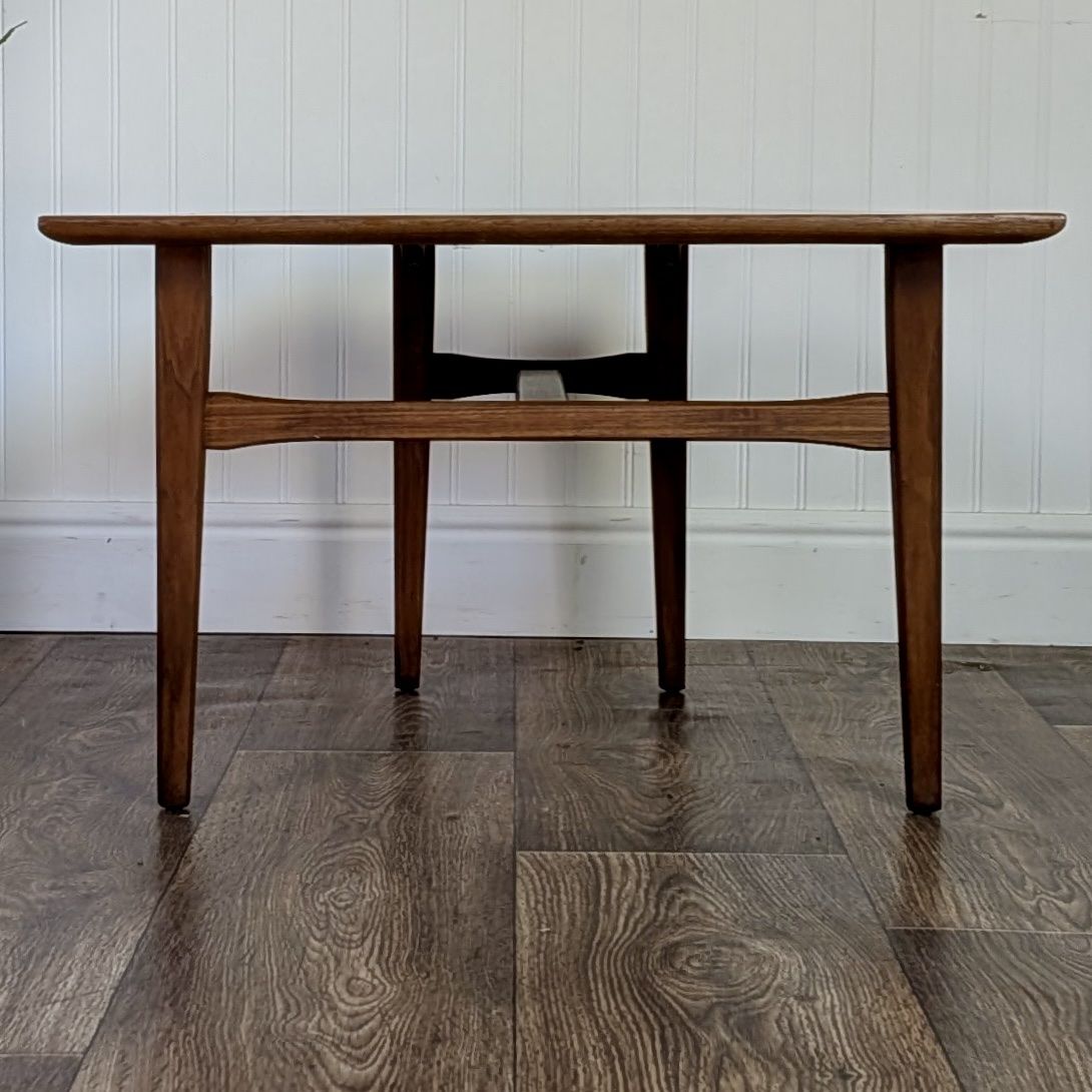 Small Vintage Mid-Century Modern Walnut Low Side Table / Cocktail Table