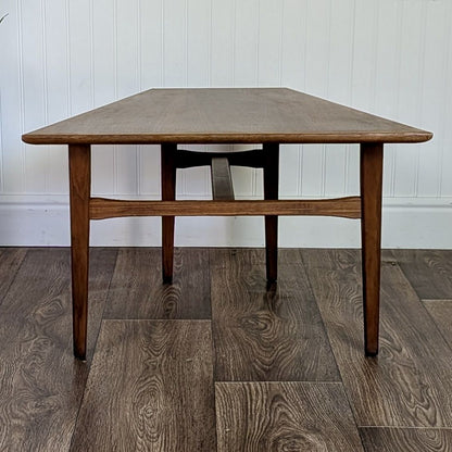 Small Vintage Mid-Century Modern Walnut Low Side Table / Cocktail Table
