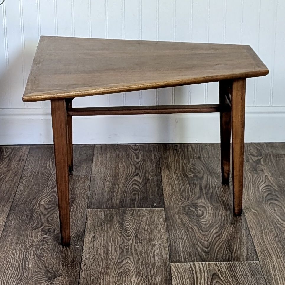 Small Vintage Mid-Century Modern Walnut Low Side Table / Cocktail Table