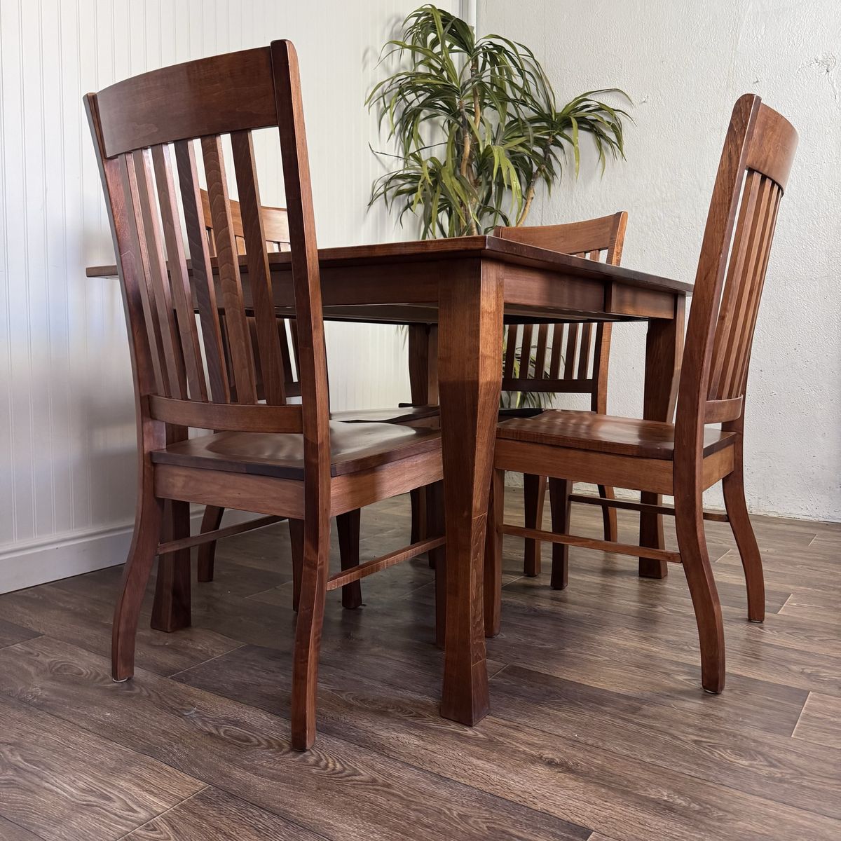 Solid Wood Craftsman Mission Style Dining Set