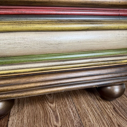 Stacked Books Nightstand / End Table
