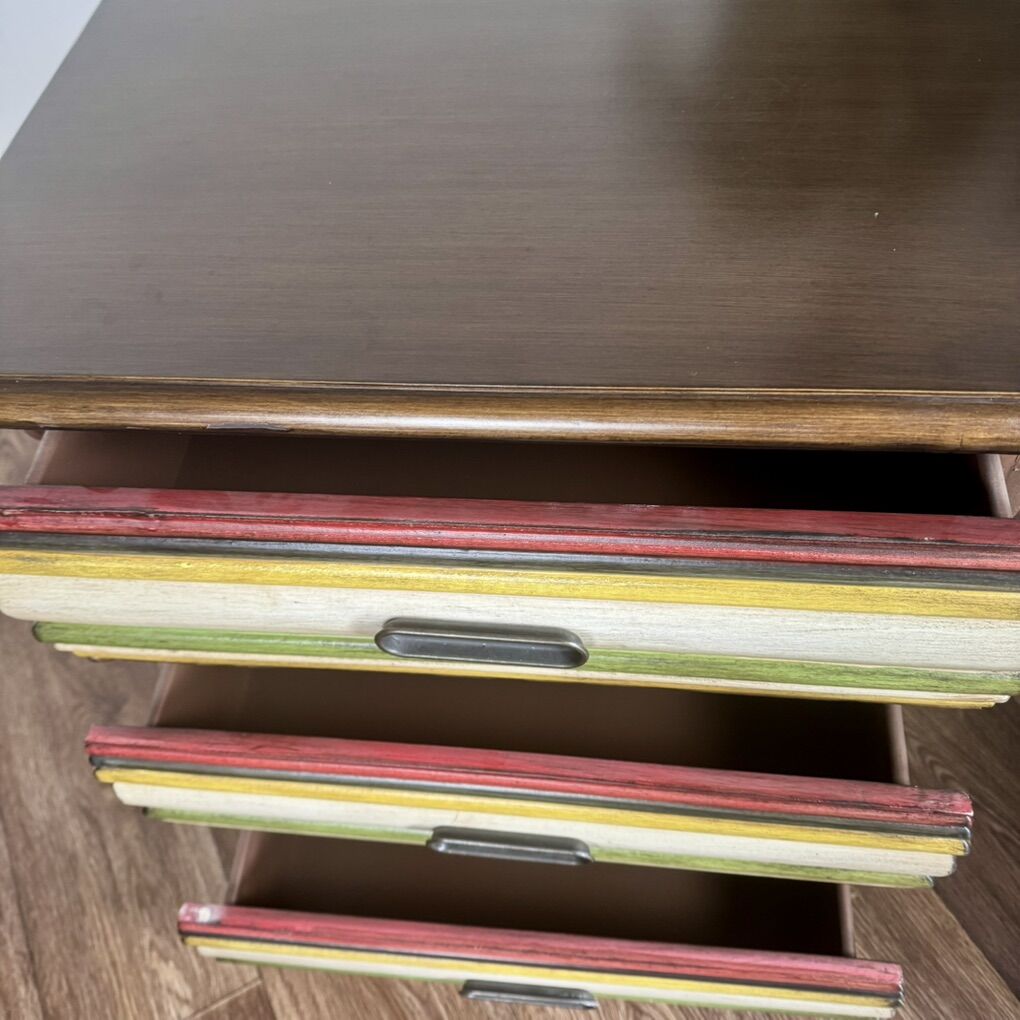 Stacked Books Nightstand / End Table