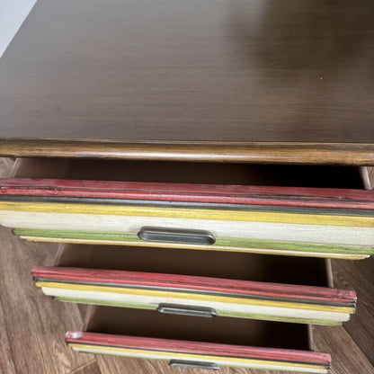 Stacked Books Nightstand / End Table
