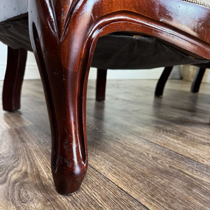 Pair of Vintage Victorian Revival / French-Inspired Statement Chairs