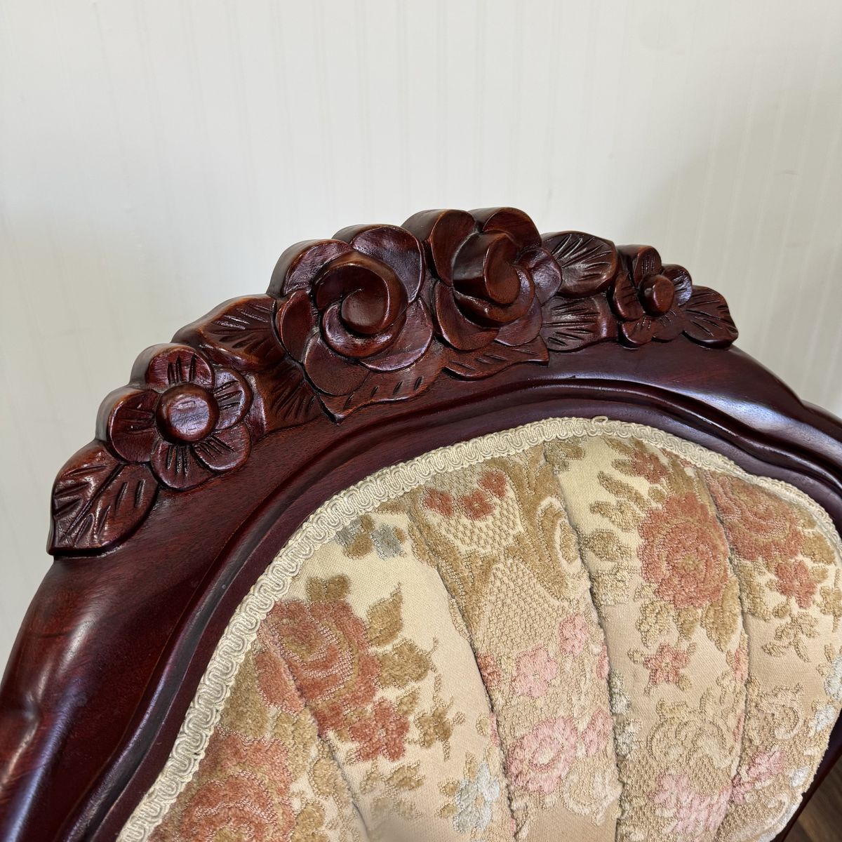 Pair of Vintage Victorian Revival / French-Inspired Statement Chairs