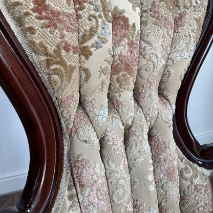 Pair of Vintage Victorian Revival / French-Inspired Statement Chairs