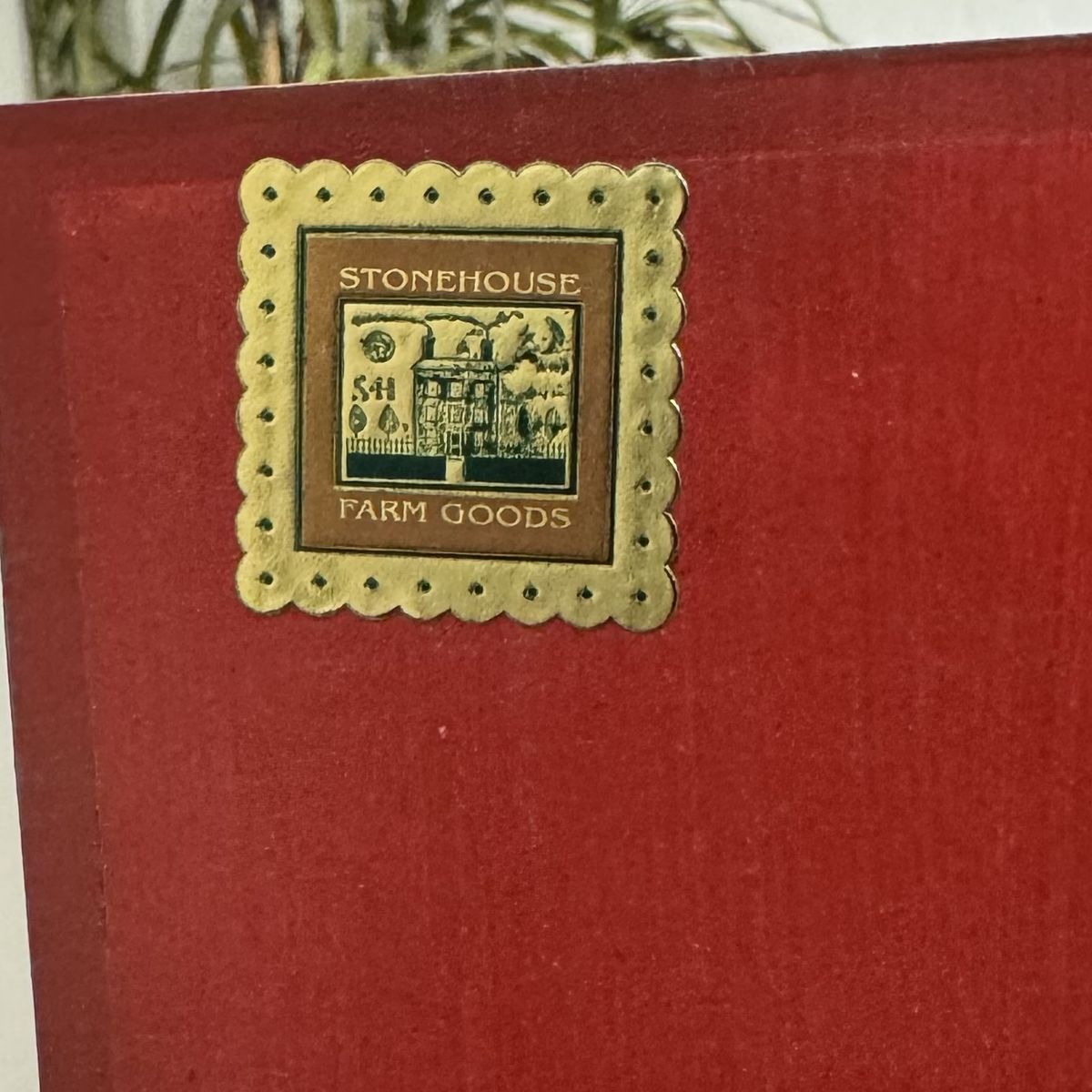 Vintage 1990s Hand-Painted Stonehouse Farm Goods Demilune Desk or Console