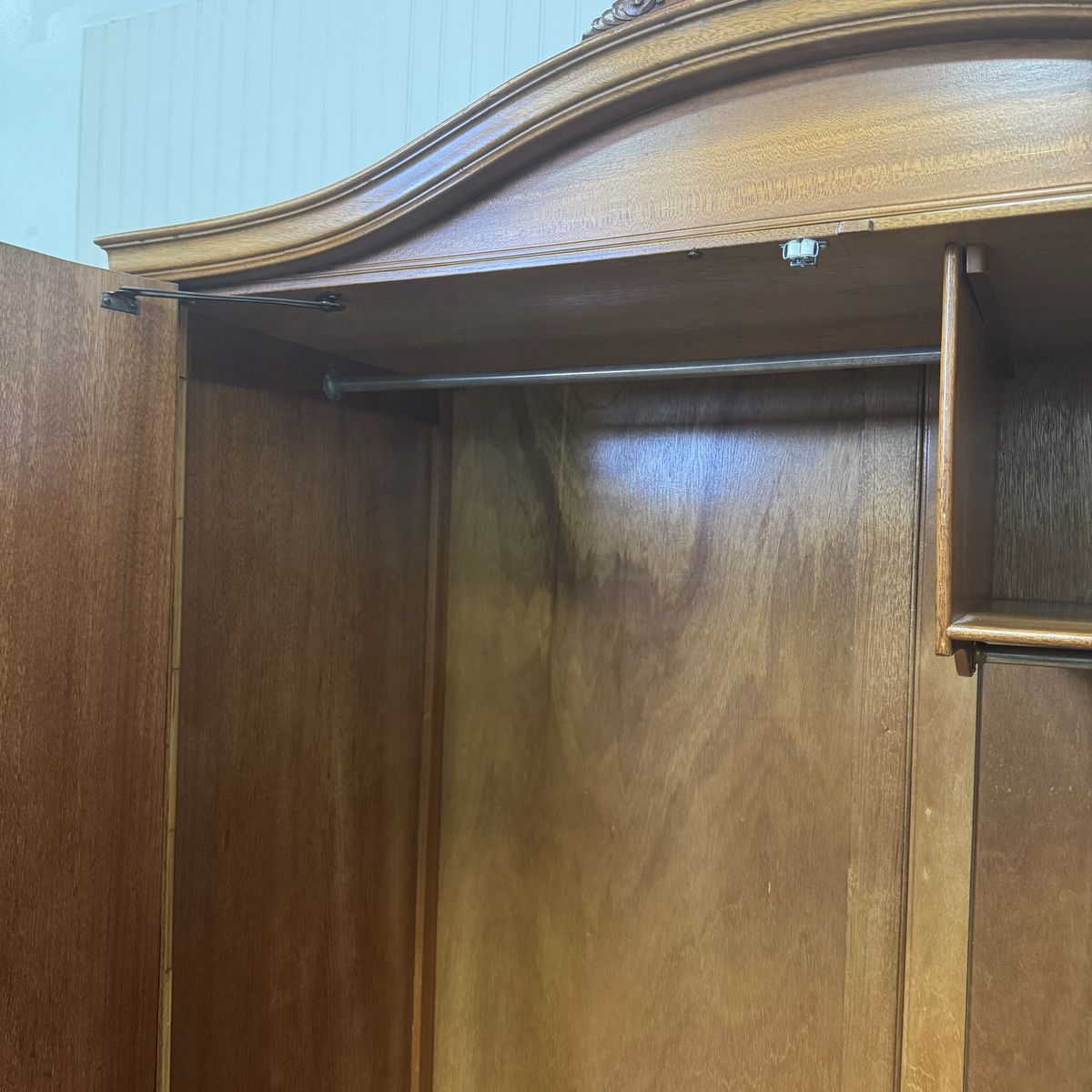 Vintage English  Denby & Spinks Walnut Wardrobe / Armoire