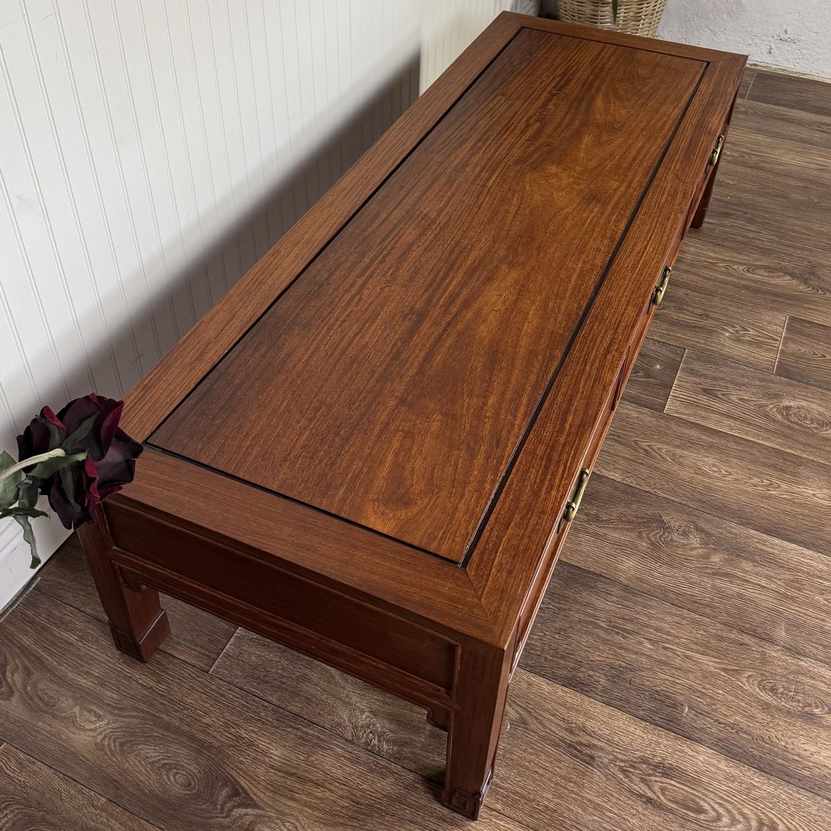 Vintage 60" Ming-Style Coffee Table