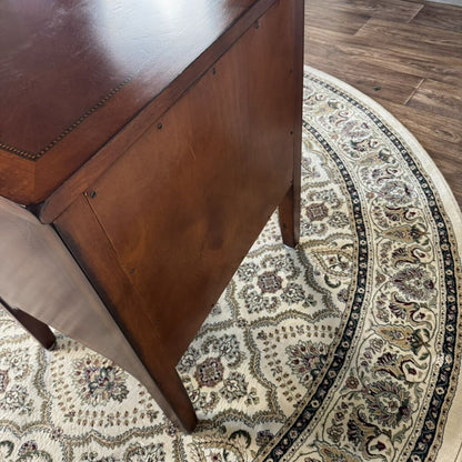 Vintage Burl Inlay Federal Style Nightstand