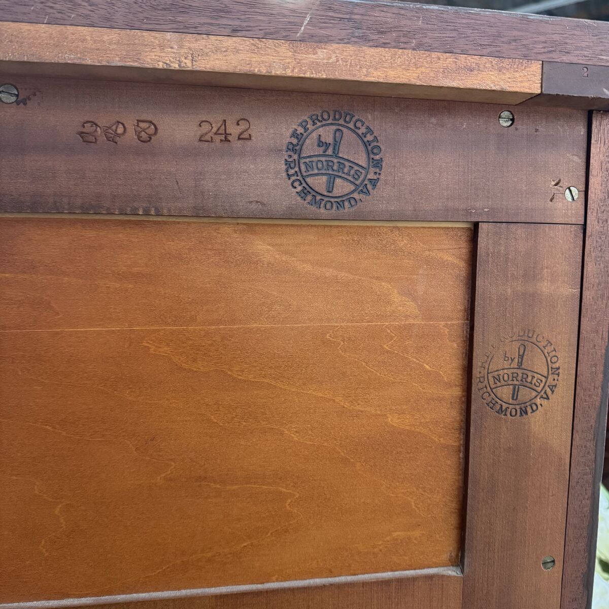 Vintage Chippendale Mahogany Colonial Chest