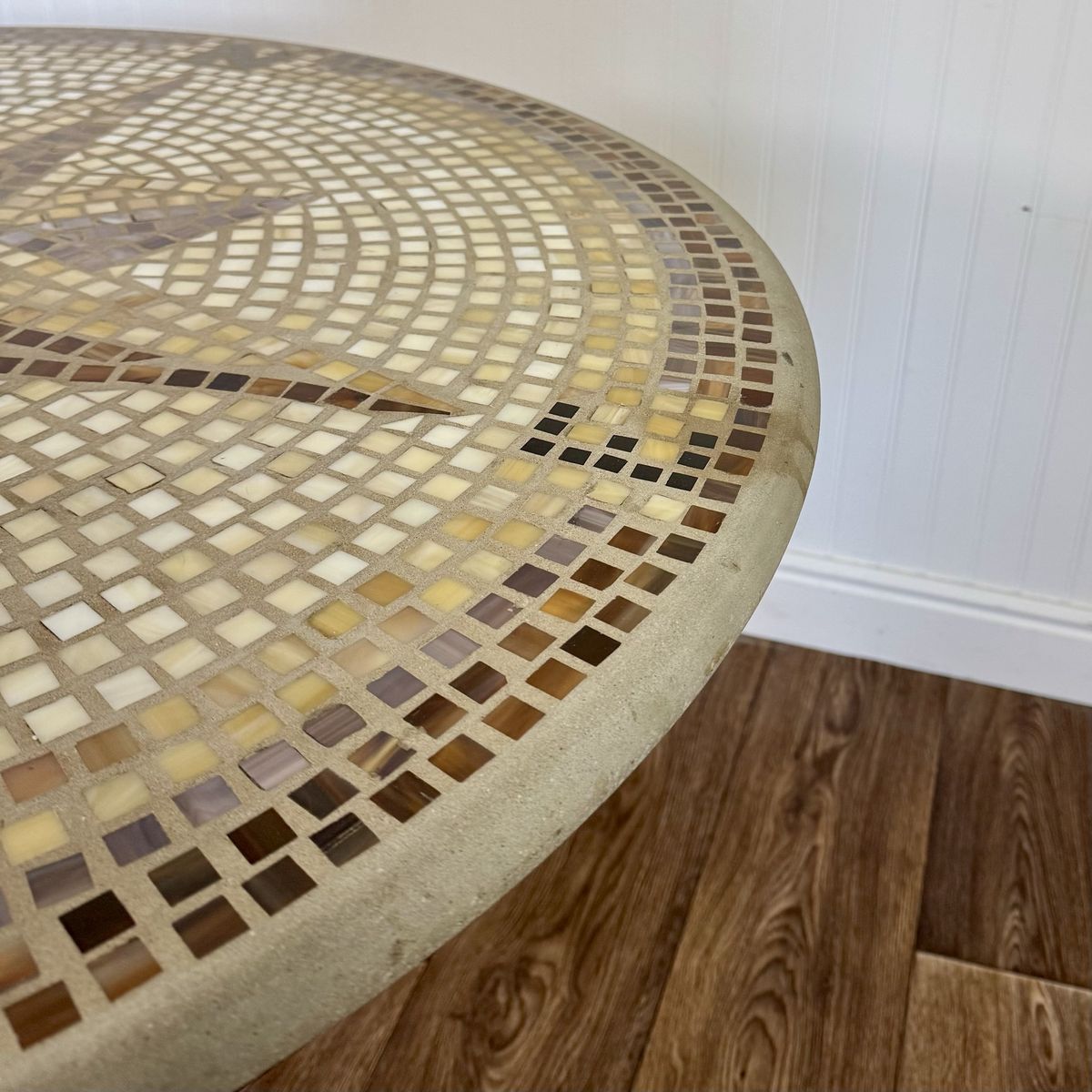 Compass Rose Mosaic Patio Bistro Table