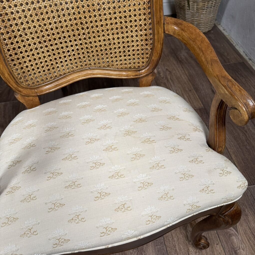 6 Double-Caned French Provincial Dining Chairs