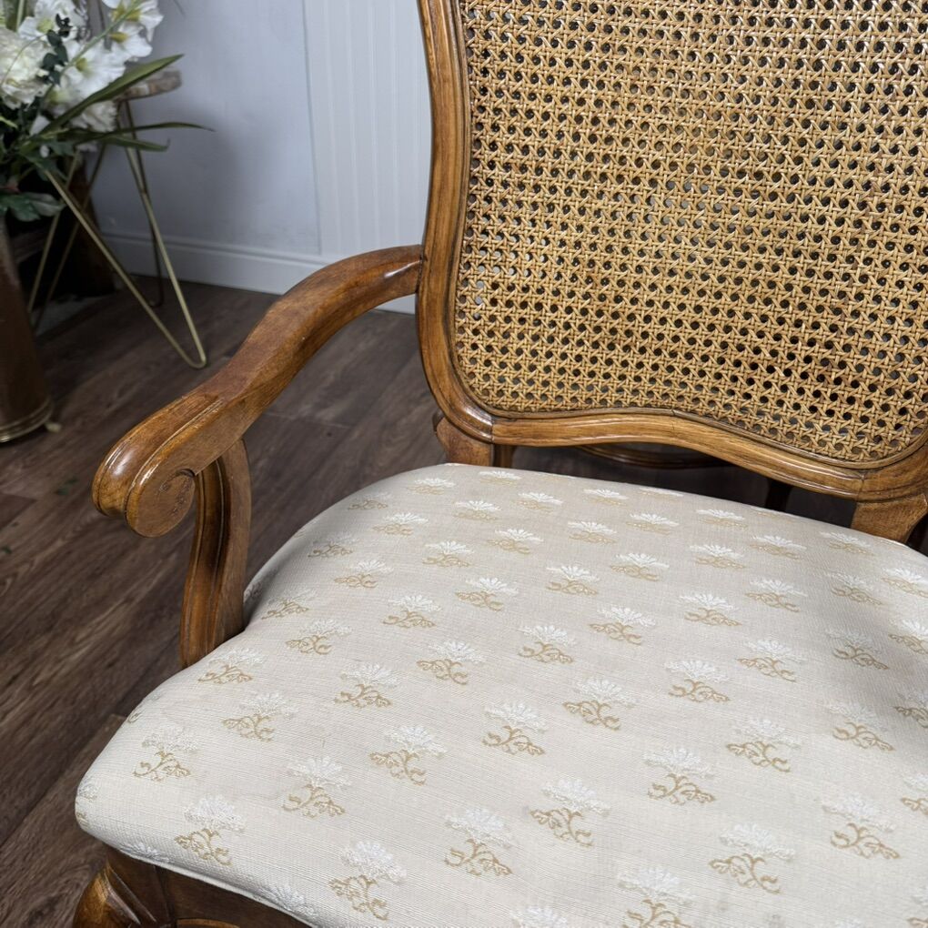 6 Double-Caned French Provincial Dining Chairs