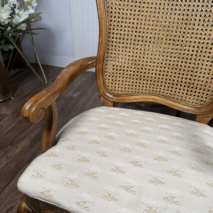 6 Double-Caned French Provincial Dining Chairs