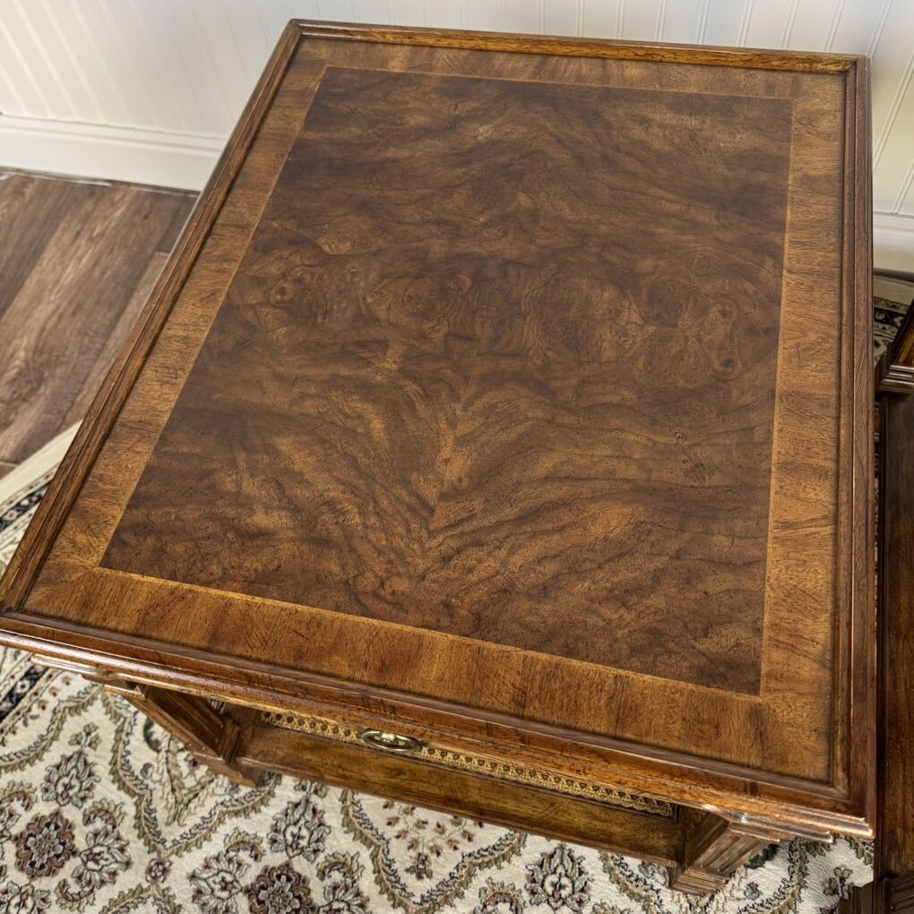 Pair Mid-Century Walnut Drexel End Tables