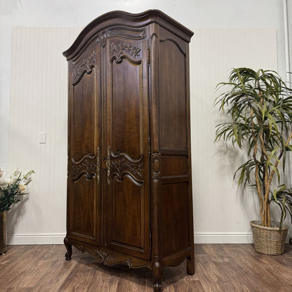 Vintage French Provincial Armoire / Linen Press – White Furniture Co.
