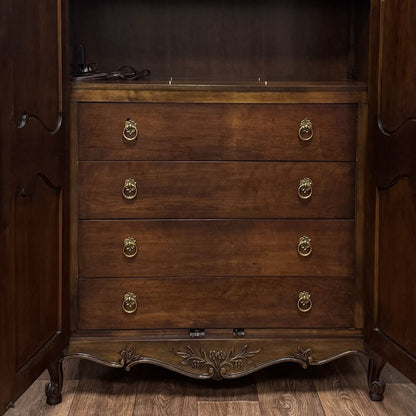 Vintage French Provincial Armoire / Linen Press – White Furniture Co.
