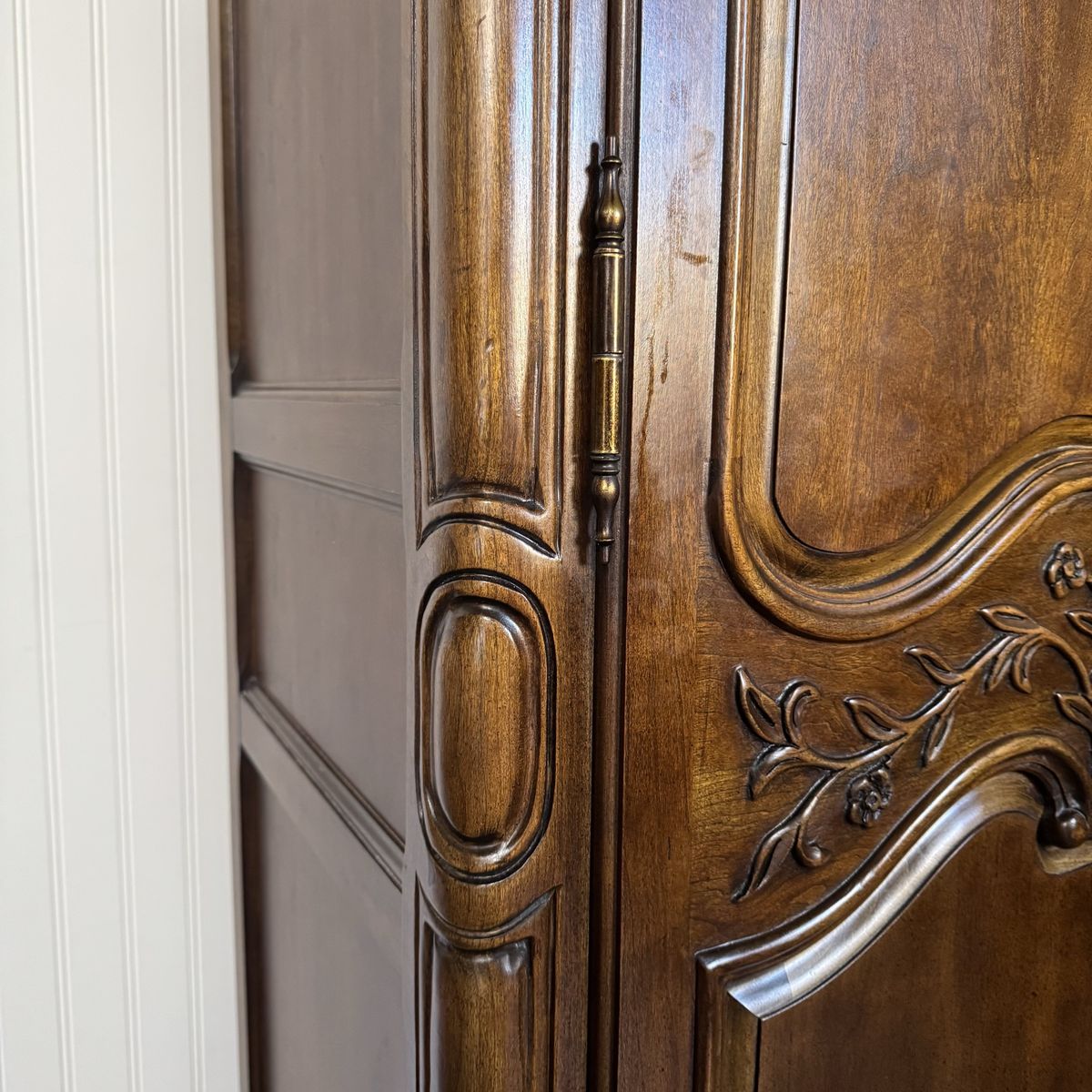 Vintage French Provincial Armoire / Linen Press – White Furniture Co.