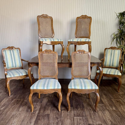 Vintage French Provincial Davis Cabinet Co. Dining Set