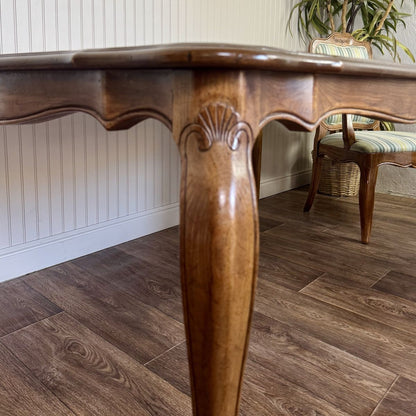 Vintage French Provincial Davis Cabinet Co. Dining Set