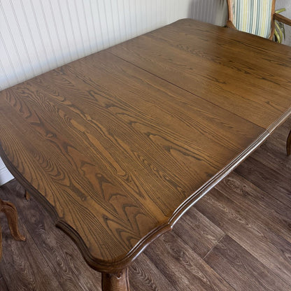 Vintage French Provincial Davis Cabinet Co. Dining Set