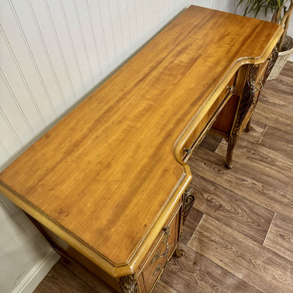 Vintage ca. 1930s French Provincial Desk / Vanity