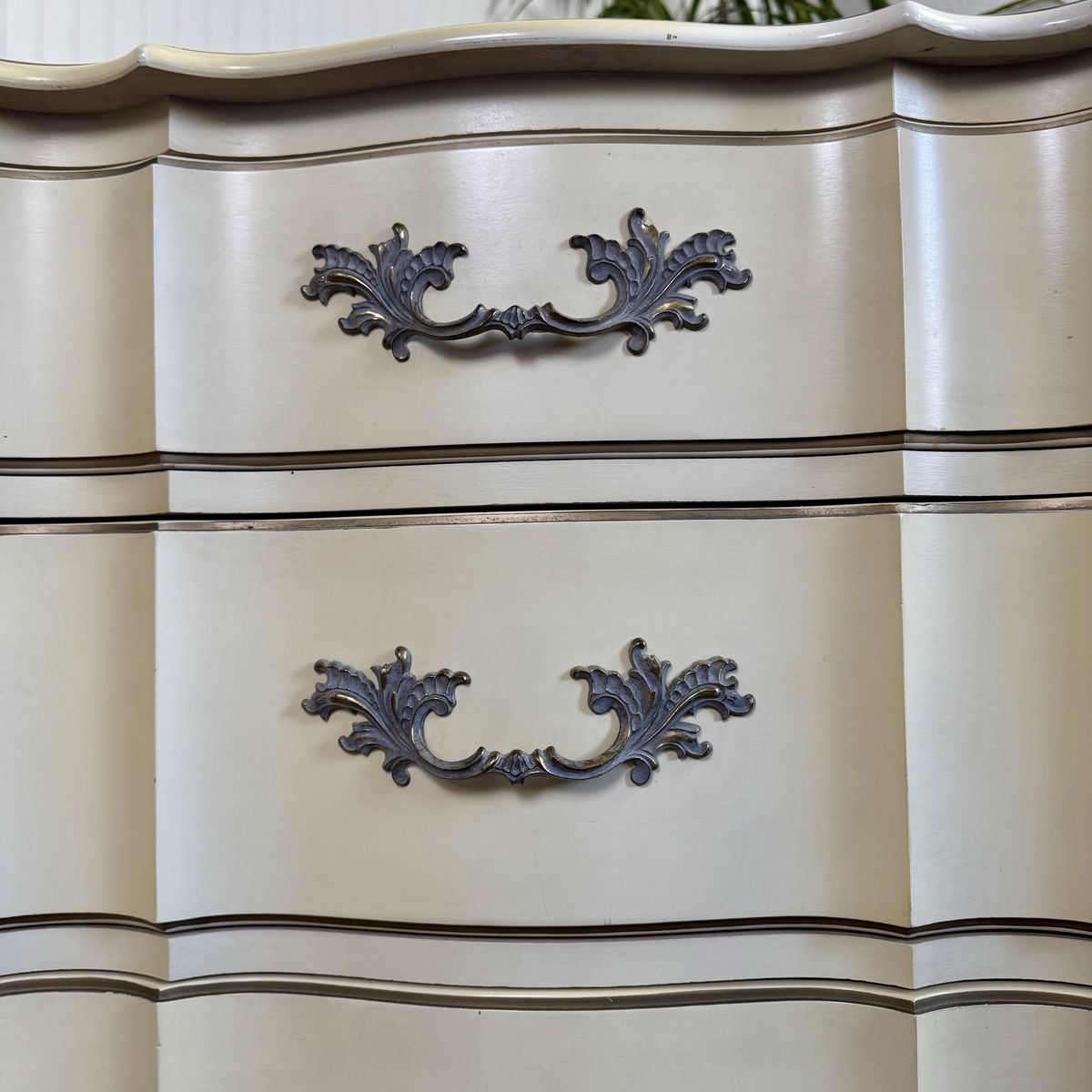 Vintage French Provincial 9-Drawer Lowboy Dresser – White Fine and Furniture