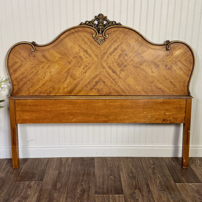 Vintage ca. 1930s French Provincial Full-Size Headboard
