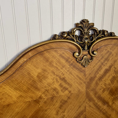 Vintage ca. 1930s French Provincial Full-Size Headboard
