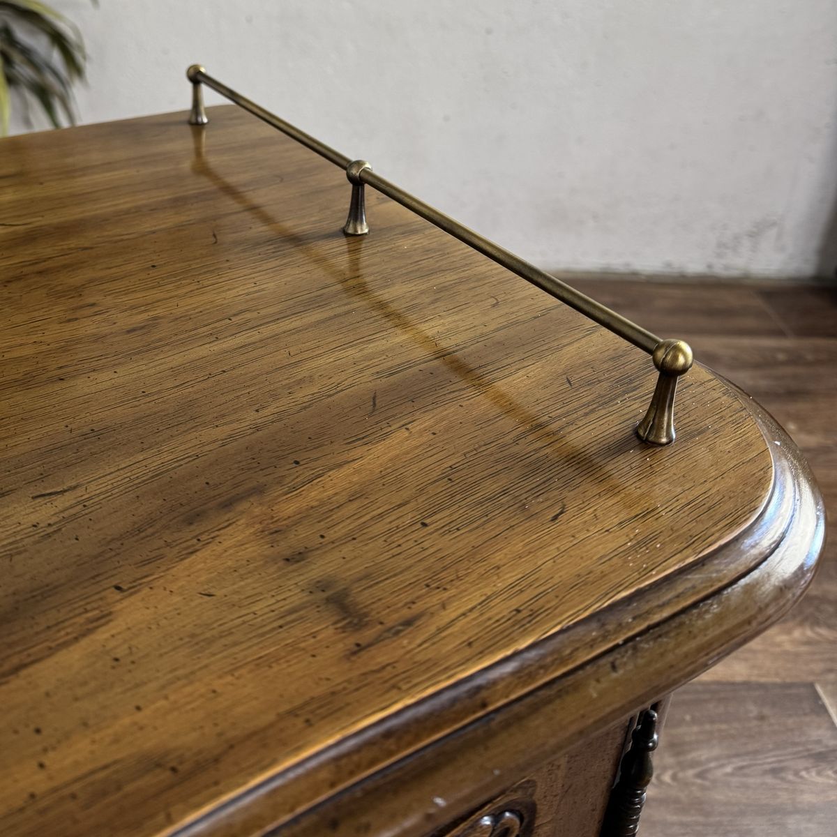 Vintage French Provincial Walnut Server / Bar Cabinet