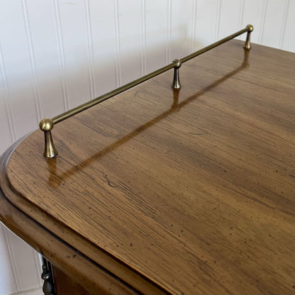 Vintage French Provincial Walnut Server / Bar Cabinet