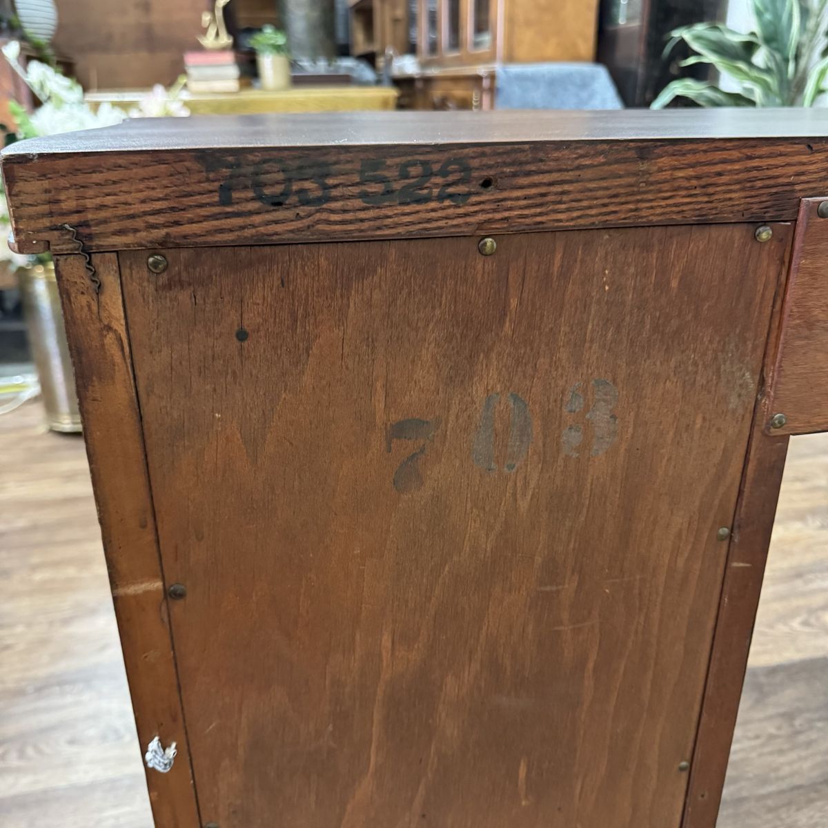 Vintage French Revival ca. 1930s Mahogany Serpentine Writing Desk / Vanity