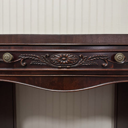 Vintage French Revival ca. 1930s Mahogany Serpentine Writing Desk / Vanity