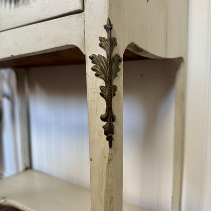 Vintage French Style Secretary Desk with Serpentine Hardware