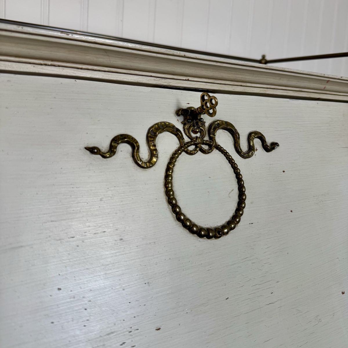 Vintage French Style Secretary Desk with Serpentine Hardware