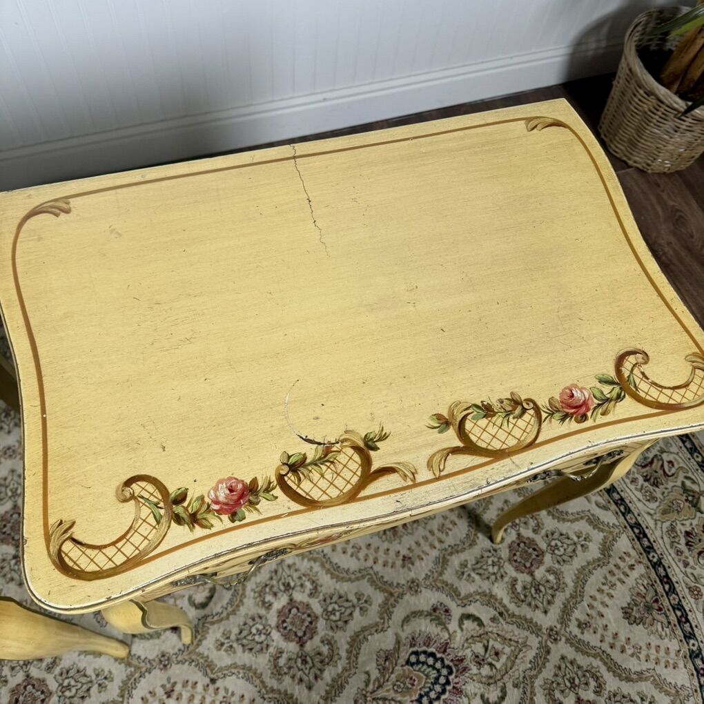 Vintage Hand-Painted Italian Style Side Tables