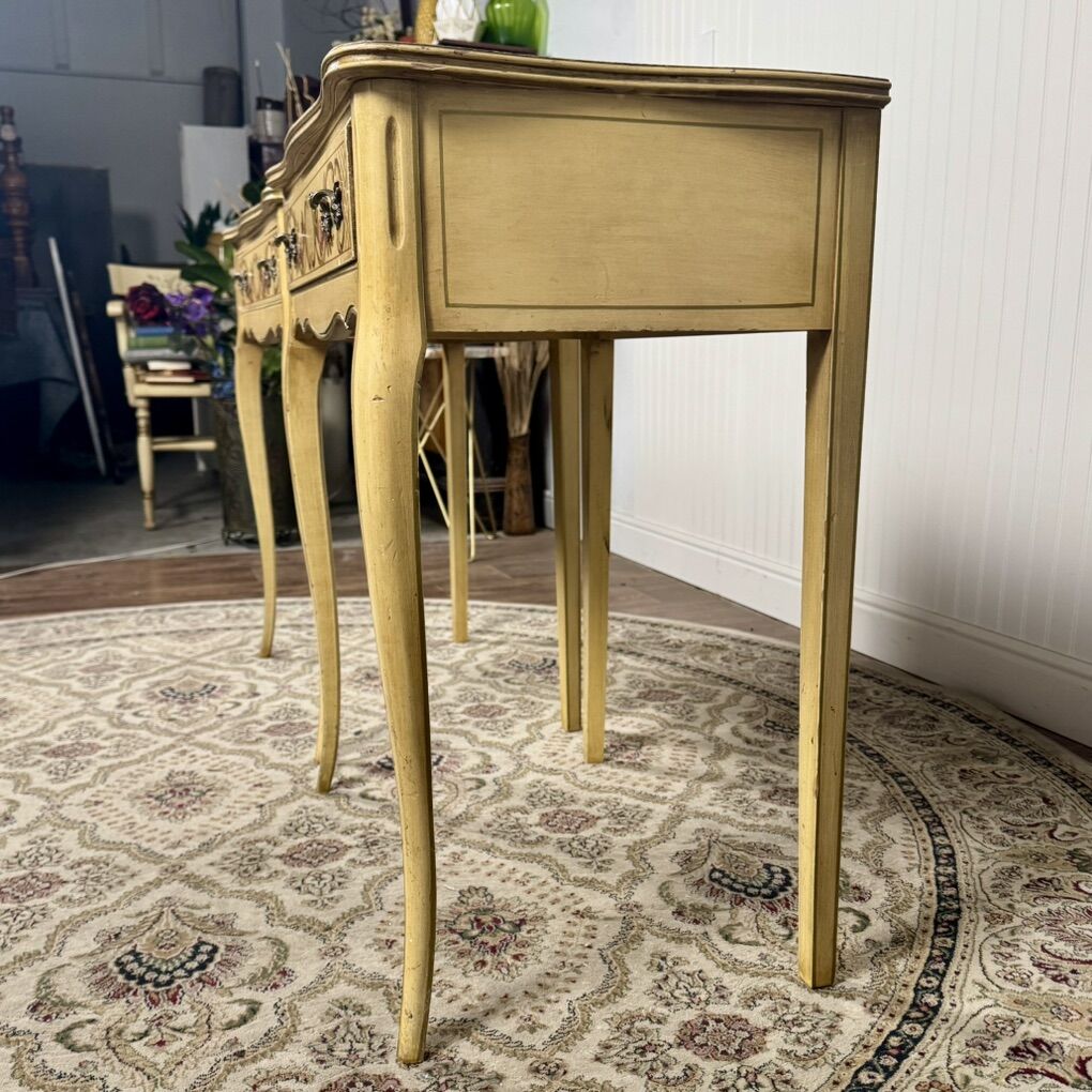 Vintage Hand-Painted Italian Style Side Tables