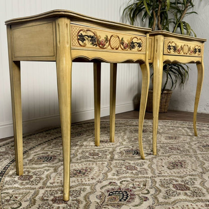 Vintage Hand-Painted Italian Style Side Tables