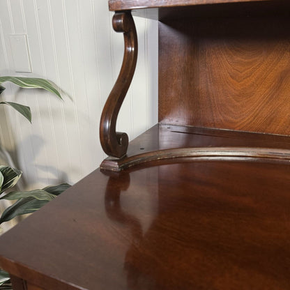 Vintage Heritage Henredon Mahogany Cabinet / Buffet with Waterfall Plate Shelf